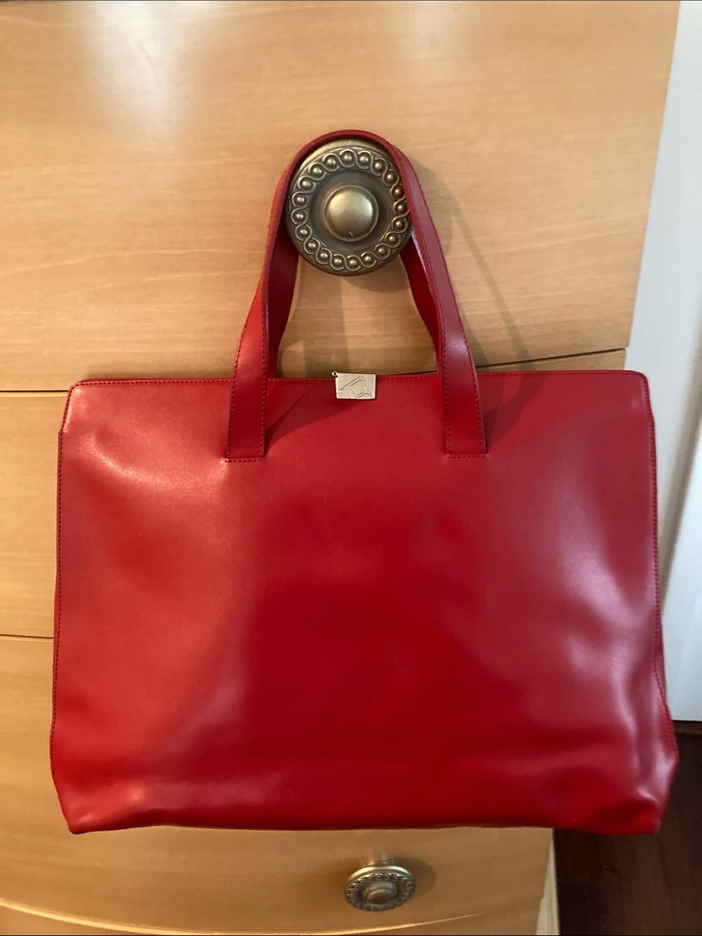 Furla. Classic Red Leather business/ travel bag. See ends. Very clean.